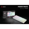 SAVIO PHENIX WHITE bezvadu mehāniskā tastatūra, Gateron Red Pro, ABS