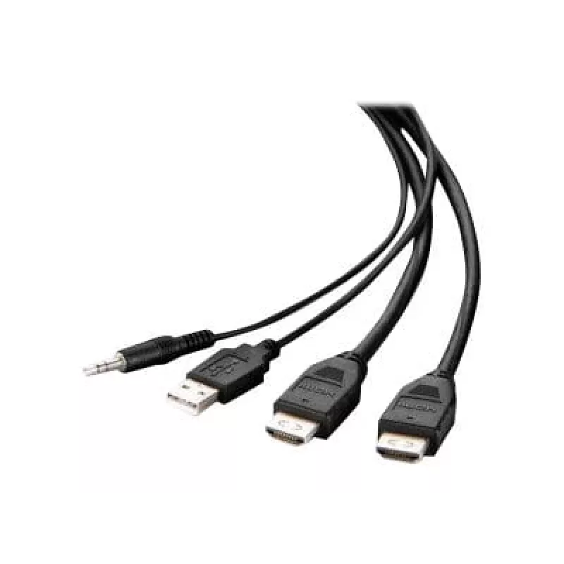 Belkin Secure KVM Combo kabelis - Video- / USB- / Audio-kabelis - TAA-Compliant - USB, Mini-Plug, HDMI (M)