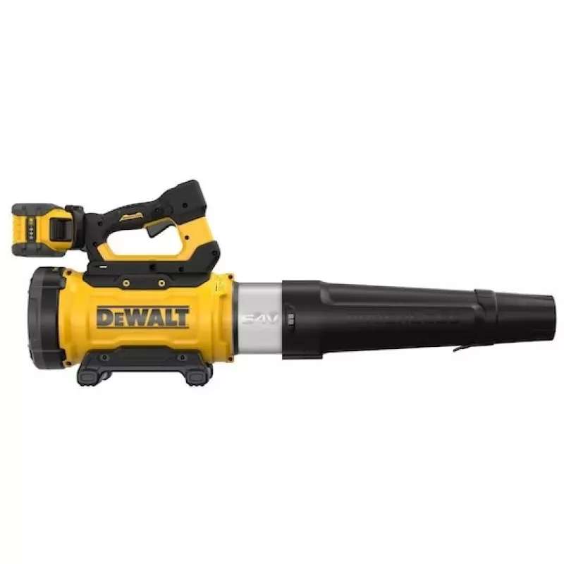 Rokas lapu pūtējs DeWalt DCMBL777X1-QW — bezsuku motors, 21,5 m³/min, 258 km/h, 9 Ah baterija, 3 ātruma iestatījumi, 3,2 kg