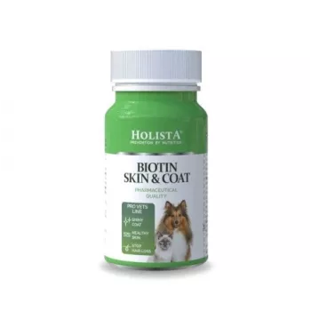HOLISTA Biotin Skin & Coat - uztura bagātinātāji suņiem un kaķiem - 90 gab.