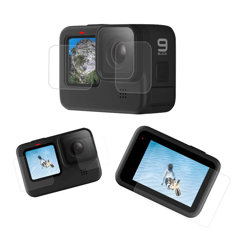 Rūdīta stikla ekrāna un objektīva aizsargs Telesin GoPro Hero 9 / Hero 10 (GP-FLM-901)