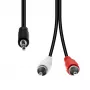 Audio kabelis ProXtend M32XRCA-005 — 3 kontaktu uz 2×RCA, 5 m garš