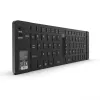 Bezvadu tastatūra Inca IBK-579BT Bluetooth 66 taustiņi metāliski sudrabota