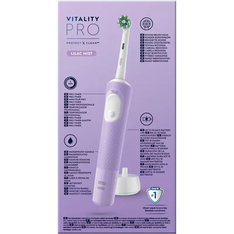 Oral-B Vitality Pro elektriskā zobu birste violeta 1 birste