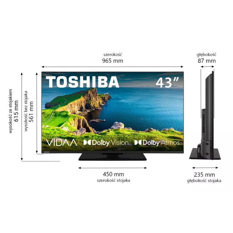 TV LED 43UV3F63DG 43 collu LED displejs 4K izšķirtspēja