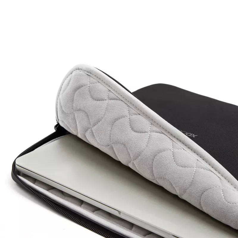 Aizsargājošs klēpjdatora futrālis XDDESIGN P706.201 — 14 collu (35,6 cm), melns, ar rāvējslēdzēju