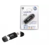 Karšu lasītājs LOGILINK CR0007 USB 2.0 SD/MMC, melns, līdz 480 Mbit/s