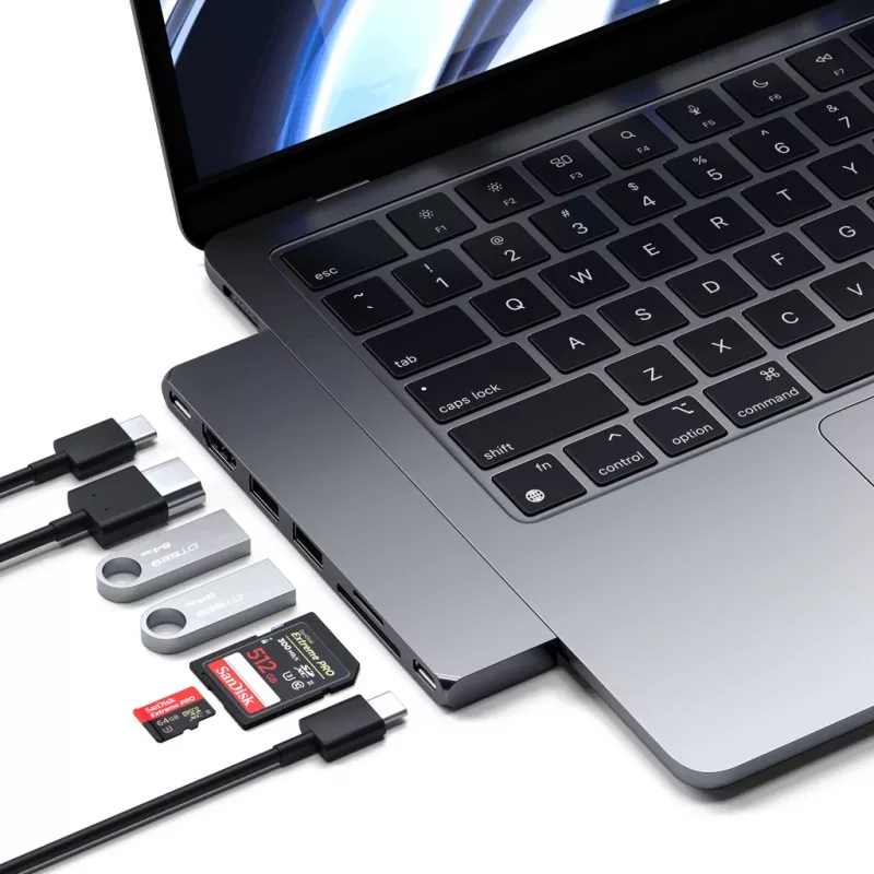 Satechi Type-C Pro Hub plāns - Space Gray