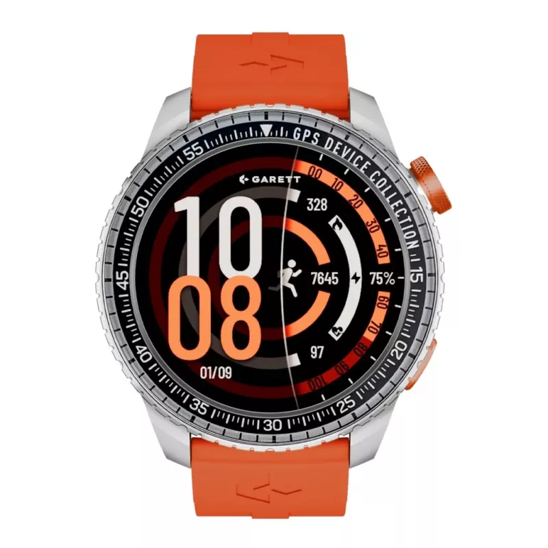 Smartwatch Garett Compass GPS sudraba — Garett Compass GPS srebrny