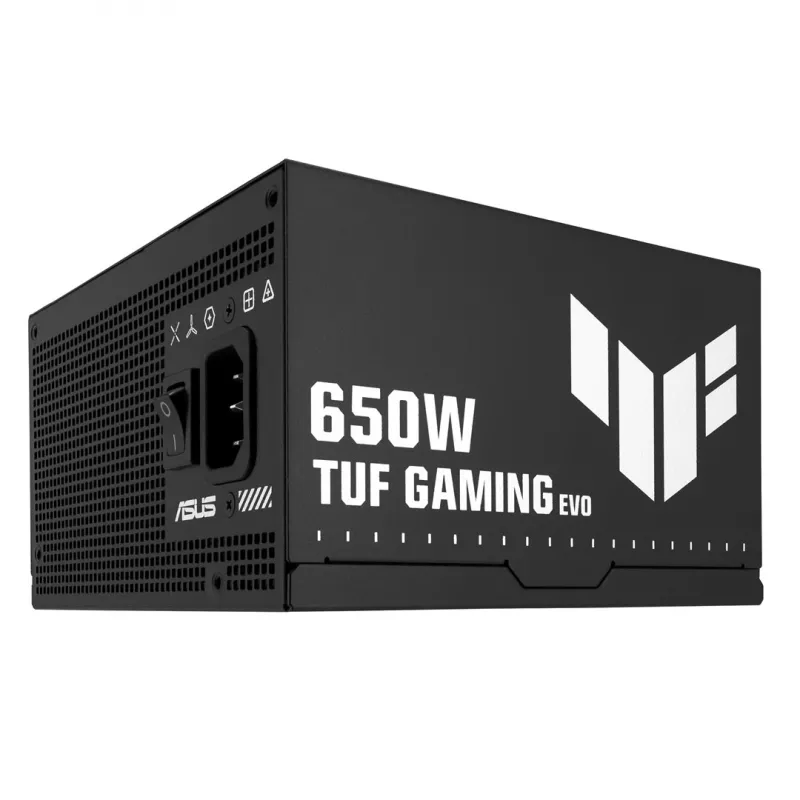Barošanas bloks ASUS TUF GAMING 650B EVO — 650 W, 20+4 pin ATX, 80 PLUS Bronze, melns