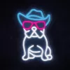 MANTA SNL114MT neona lampa “Bulldogs ar brillēm”