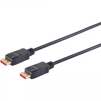 DisplayPort kabelis S/CONN 10-70025 1 m Melns