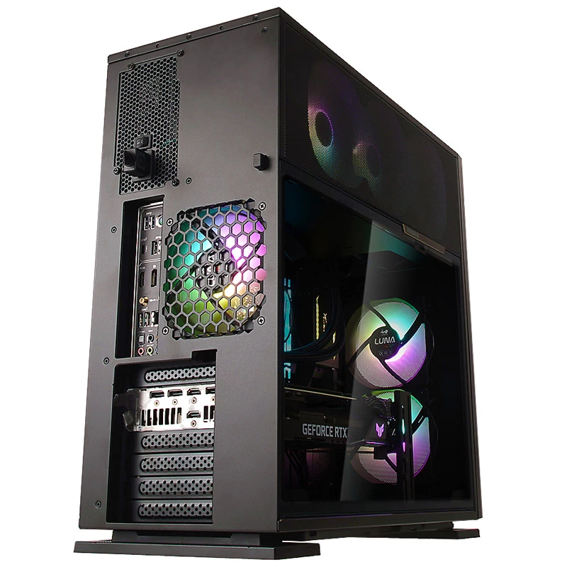 Datorkorpuss In Win IW-CS-515BLK-1AL120 Midi tornis melns