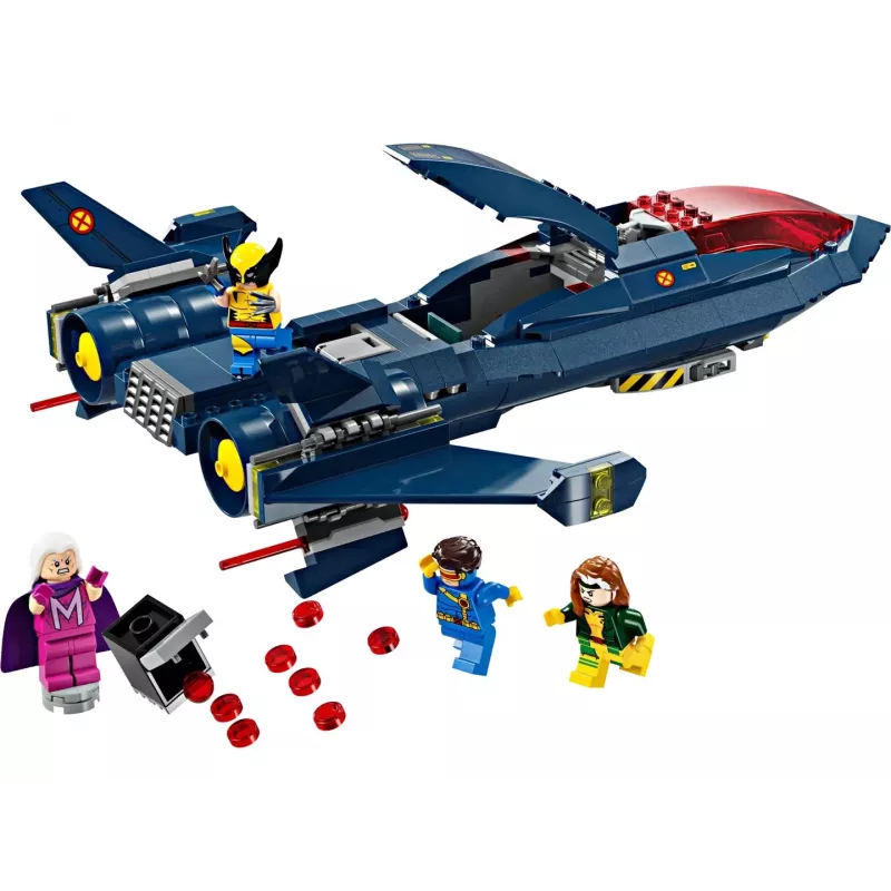 Konstrukciju rotaļlieta LEGO Marvel Super Heroes X-Jet 76281 ar 5 minifigūrām