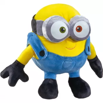 Minions: Bob, daudzkrāsaina plīša rotaļlieta, Izmērs: 24 cm