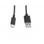 Kabelis Lanberg CA-USBO-10CC-0010-BK (USB 2.0 vīrietis - USB 2.0, USB, Type C vīrietis, 1m, Melns) (CA-USBO-10CC-0010-BK)