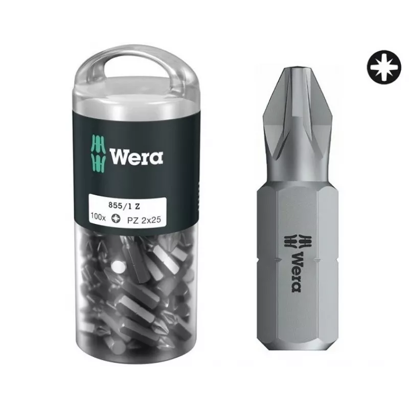 Skrūvgrieža uzgaļu komplekts Wera 855/1 Z DIY 100 SiS