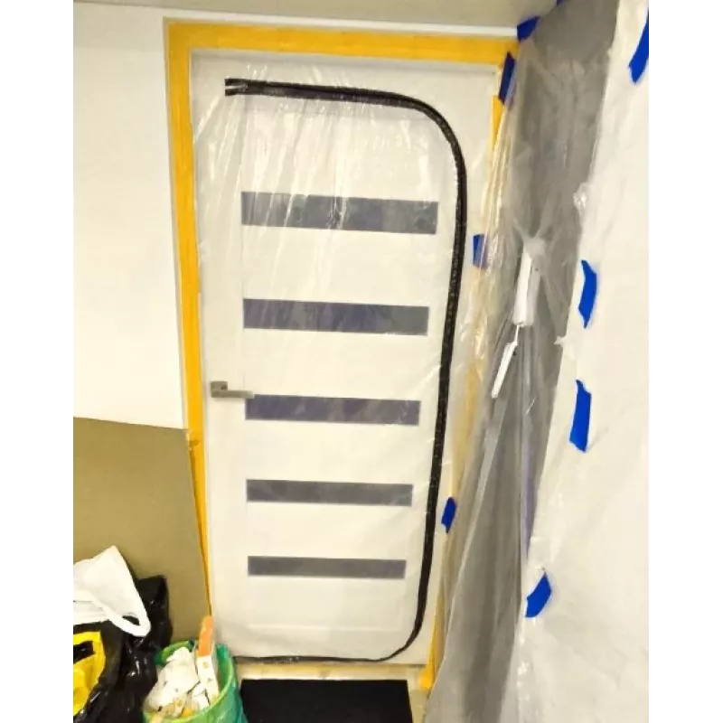 putekļu barjera durvju renovācijai, putekļu aizkars 220X110 durvis