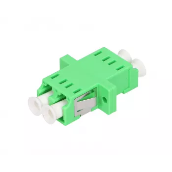 Optisko šķiedru adapteris Extralink LC/APC Singlemode Duplex, zaļš, LC/APC savienotāji