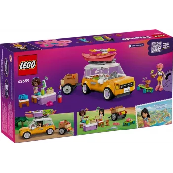 Konstrukciju rotaļlieta LEGO Friends rotaļu komplekts 42659 Draugu piedzīvojumu ceļojums, 220 detaļas, 2 mini figūriņas, vecumam 6+