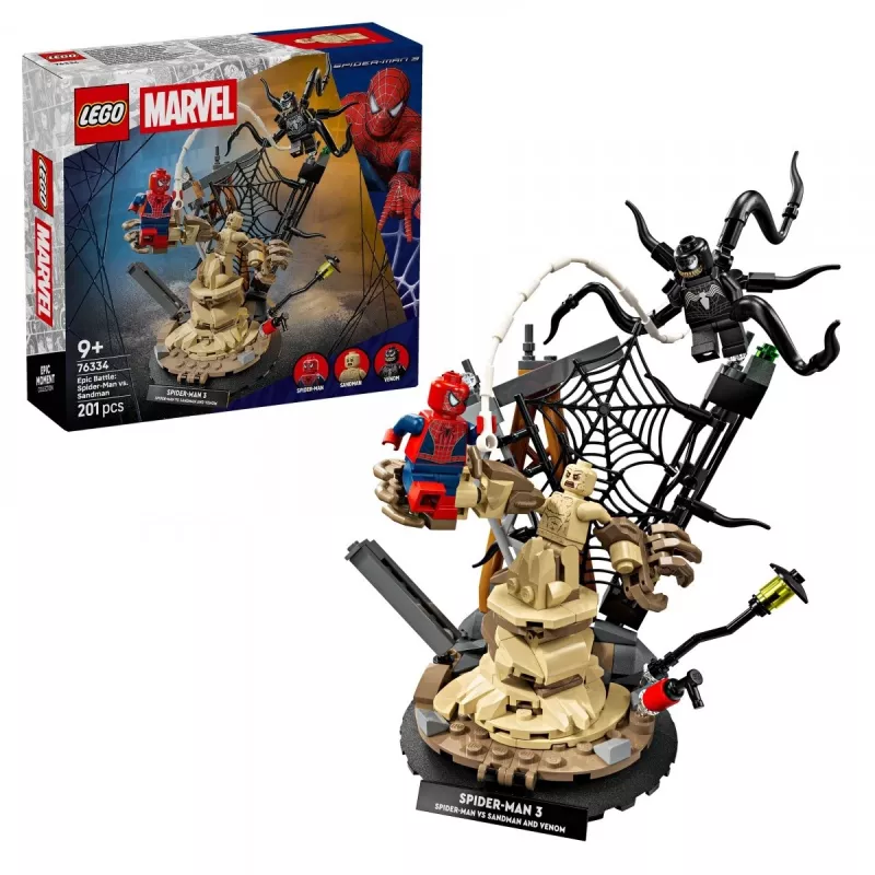 LEGO MARVEL 76334 Episkā cīņa: Zirnekļcilvēks pret Smilšuvīru