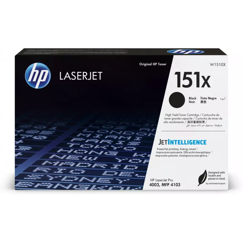 HP W1510X Printera izejmateriāls Melns