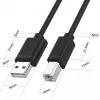USB 2.0 kabelis Unitek Y-C420GBK, USB A uz USB B, 3 m, melns
