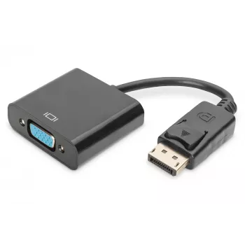 Assmann DisplayPort adaptera kabelis. DP - HD15 M/F. 0,15 m, ar fiksatoru. DP 1.1 saderīgs. UL. bl. bez ekranējuma. 32AWG (AK-340410-001-S)