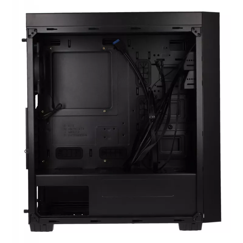 Gembird Fornax K500 ATX datora korpuss, Midi Tower, Melns