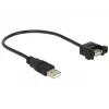 USB kabelis DeLOCK 85462 USB 2.0 0.25 m melns