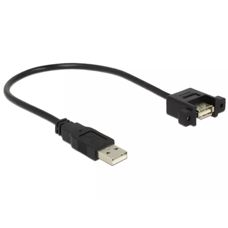 USB kabelis DeLOCK 85462 USB 2.0 0.25 m melns