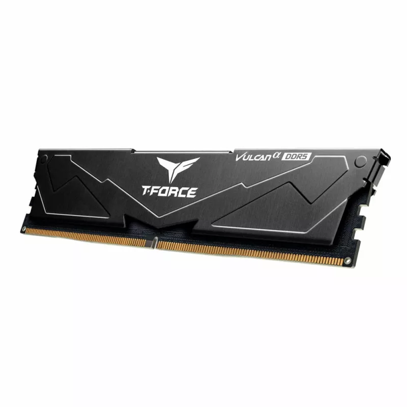 Team Group VULCAN FLABD516G6000HC3001, 16 GB, 1 x 16 GB, DDR5, 6000 MHz, 288-pin DIMM, Melns