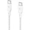 Belkin BOOST CHARGE USB 2.0 2m USB C kabelis, balts