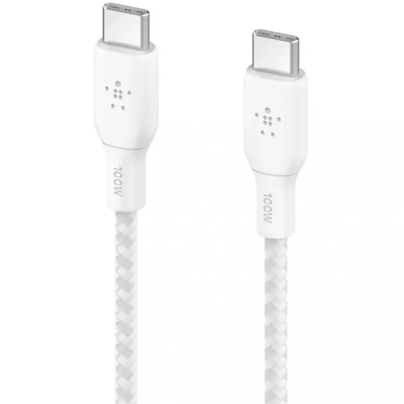 Belkin BOOST CHARGE USB 2.0 2m USB C kabelis, balts
