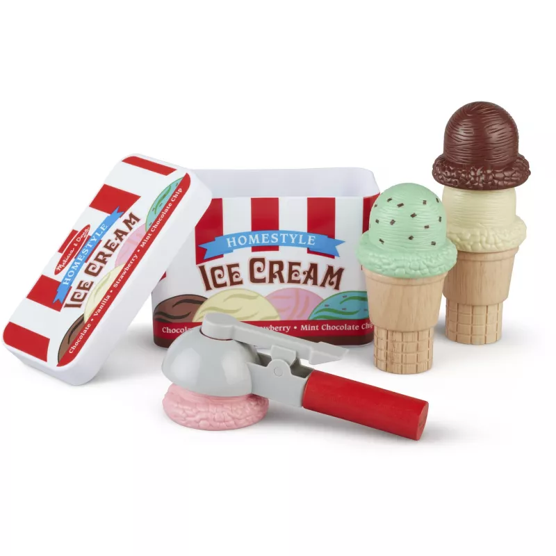 Melissa & Doug Scoop & Stack saldējuma komplekts rotaļu virtuvei