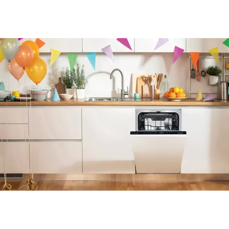 Gorenje GV563E11 trauku mazgājamā mašīna Pilnībā iebūvējama 10 galda piederumu komplekti E