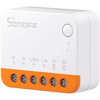 Sonoff MINIR4 viedās mājas gaismas kontrolieris Bezvadu Oranžs Balts