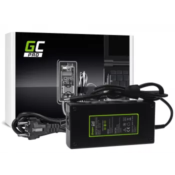 Strāvas adapteris Green Cell AD111P 150W 19.5V 7.7A Universāls klēpjdatora adapteris Melns