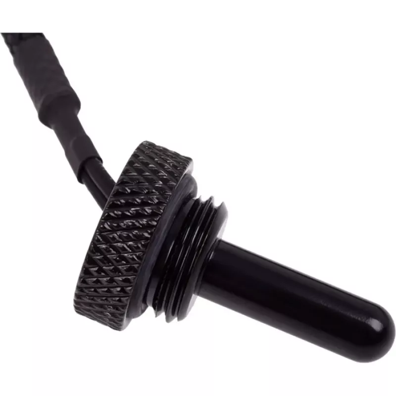 Alphacool Eiszapfen temperatūras sensors Spraudnis G1/4 - temperatūras sensors šķidruma dzesēšanas sistēmai - Dziļi melns - 50 cm
