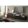 Cama TV skapis SIGMA 3 180 melns/melns glancēts + biały