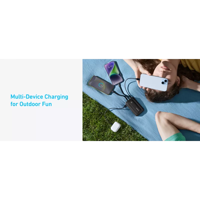 Pārnēsājams lādētājs Anker Lithium-Ion 10000 mAh Melns