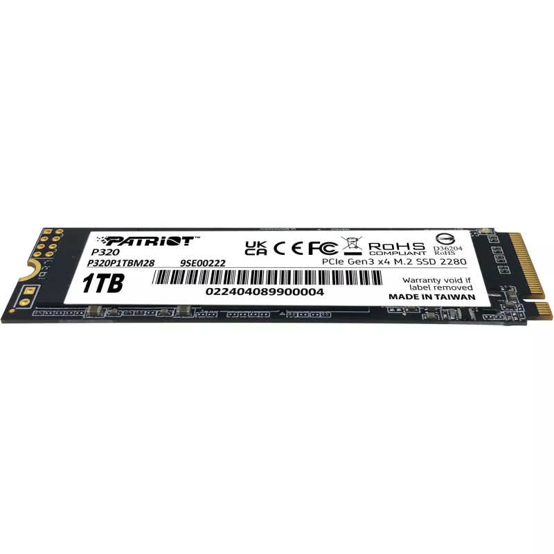 SSD disks Patriot P320 1TB M.2 2280 PCIe 3.0 x4 NVMe