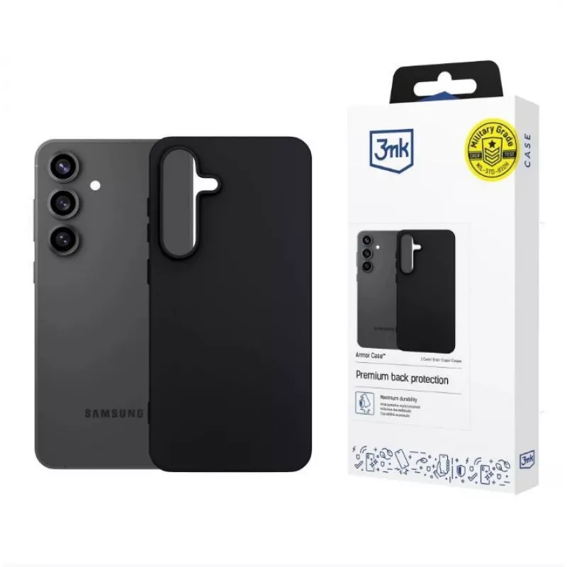 Aizsargapvalks 3MK Samsung Galaxy S25 FE – matēta apdare, plāns profils