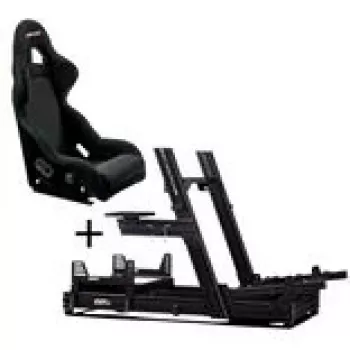 Next Level Racing GTElite Alumīnija Simulatora Kokpits - Riteņa Plates Izdevums + O-Rouge C1-XL Cold Fusion Simracing Sēdeklis