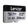 Atmiņas karte microSD 256GB C10 A2 U3 V30 205/150MB/s Silver Plus