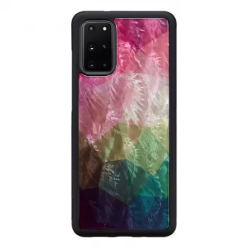Telefona maciņš iKins Samsung Galaxy S20+ — ūdens zieda dizains, melns