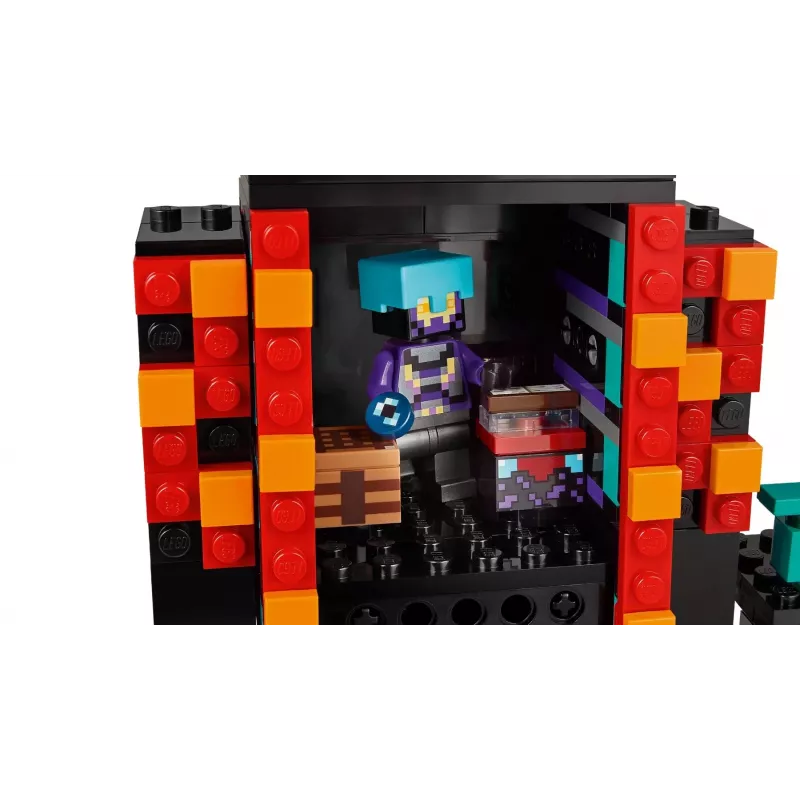 LEGO Minecraft komplekts 21279 Endermana tornis, 867 detaļas, 2 minifigūriņas, 450 mm augstums