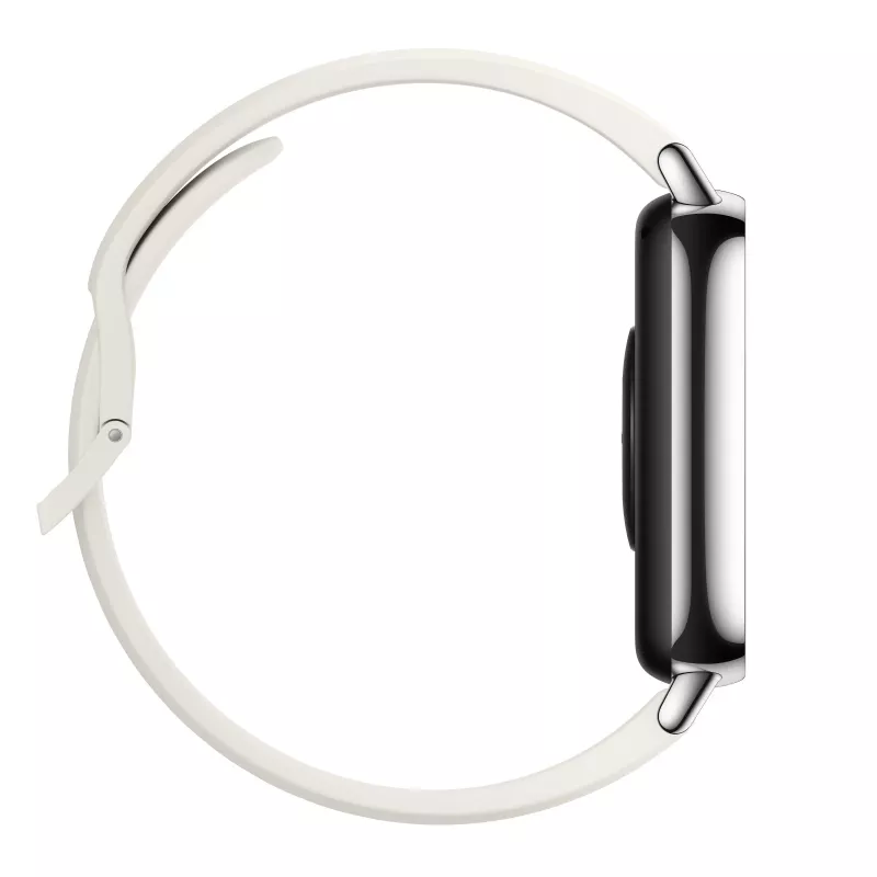 Xiaomi Redmi Watch 5 Lite — 1,96 collu AMOLED, GPS, 470 mAh, zelta korpuss, balta TPU siksniņa