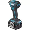 Trieciena skrūvgriezis Makita DTD173RTJ 18V bezvada, 1/4 collas patrona, 3600 RPM, pistoles rokturis, litija jonu akumulators