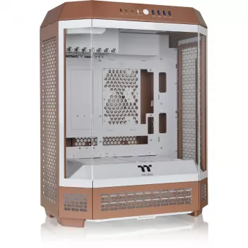 PC korpuss Thermaltake The Tower 600 Midi Tower Mocha — ATX/Micro-ATX/Mini-ITX, rūdīts stikls, 1x3.5 collas + 2x2.5 collas, 4x USB 3.2